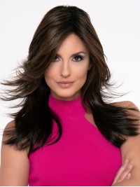Luscious Straight Layered Human Hair Wigs For Women