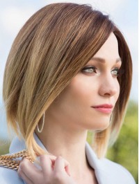 Fashion 10" Straight 100% Hand-Tied Remy Human Hair Bob Wigs