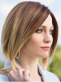 Fashion 10" Straight 100% Hand-Tied Remy Human Hair Bob Wigs