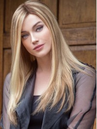 Long Blonde Capless 100% Human Hair Wigs