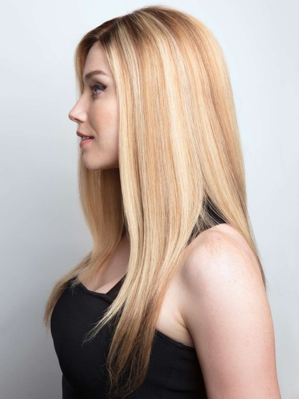 Long Blonde Capless 100% Human Hair Wigs