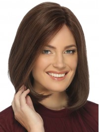 Glamorous 12" Bob Human Hair Monofilament Wigs