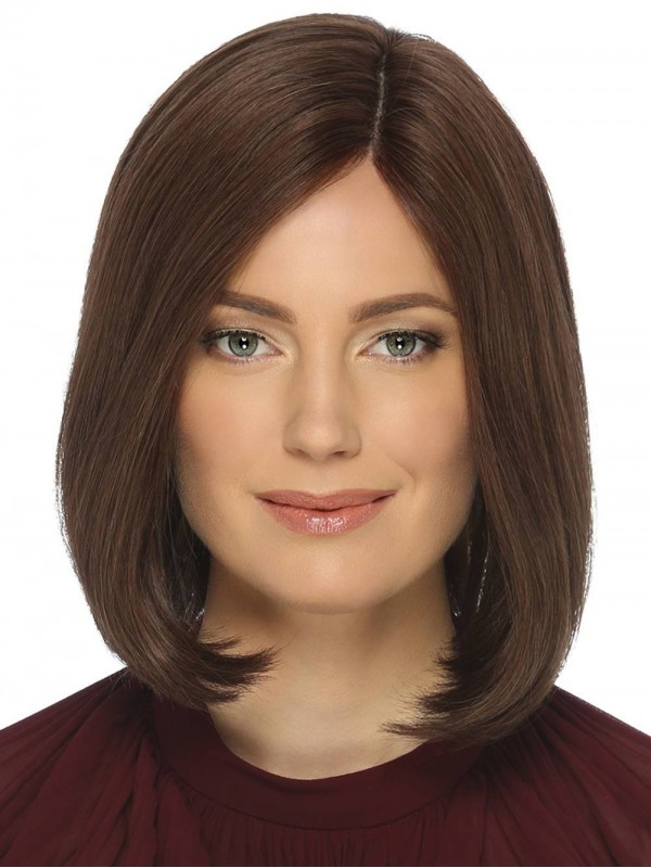 Glamorous 12" Bob Human Hair Monofilament Wigs