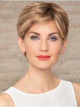 Short Lightweight Lace Front Blonde Human Hair Wig