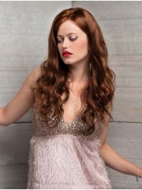 Stylish 18" Wavy Human Hair Capless Without Bangs