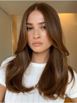 Layered Wigs 16" Straight Capless 100% Human ...