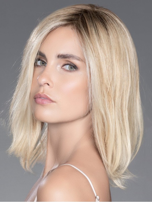 Natural 14" Bobs 100% Hand-Tied Blonde Human Hair Wigs