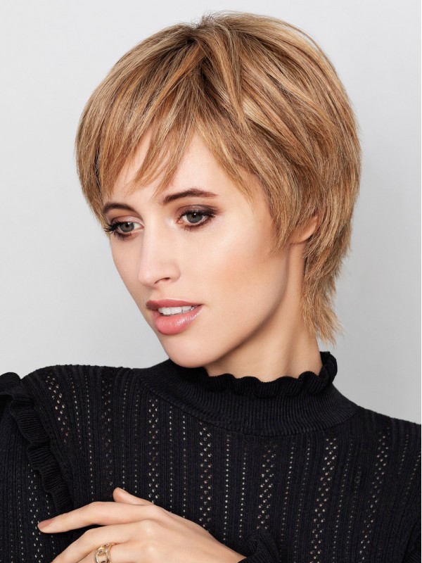 Short Blonde Capless Wigs Human Hair