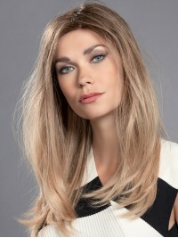 Long Wigs Stylish Layered Capless 100 Percent Human Hair Wigs