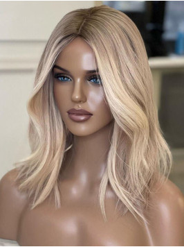 Long Blonde Glueless Natural Full Lace Human Hair ...