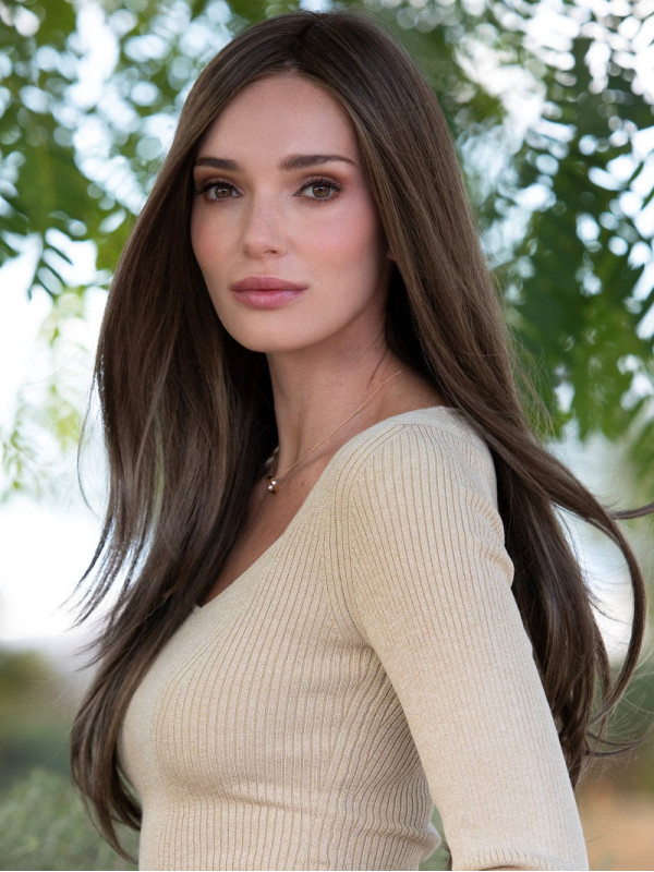 22" Elegant Layered Capless Real Hair Wigs