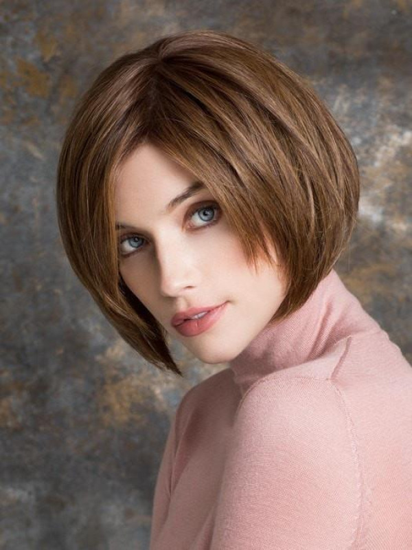 Natural Chin Length Lace Front 100% Human Hair Bob Wigs