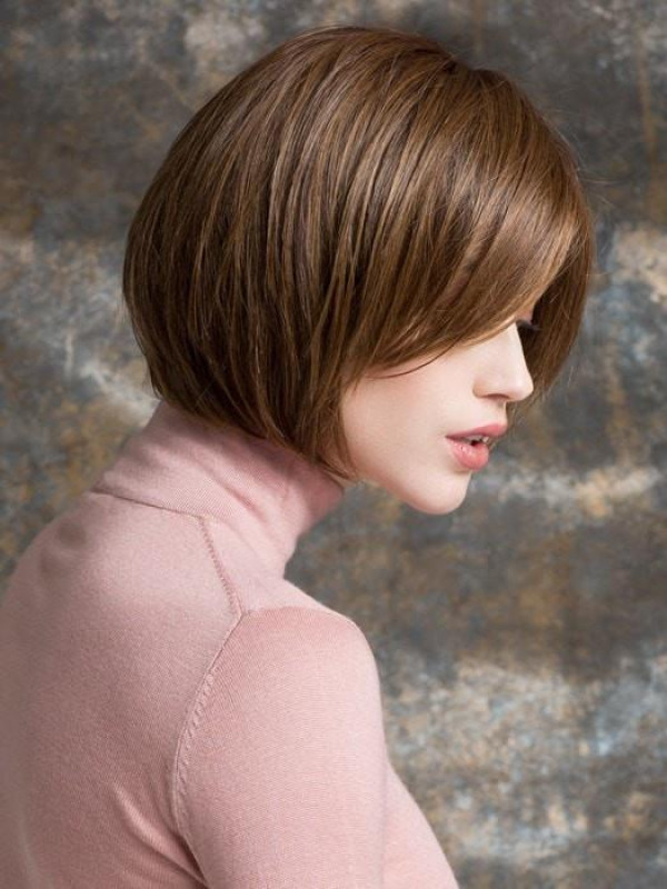 Natural Chin Length Lace Front 100% Human Hair Bob Wigs