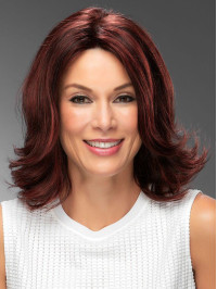 12" Bob Capless Red Human Hair Wigs