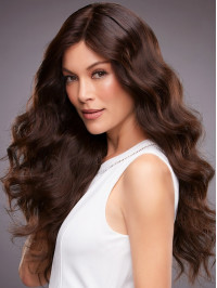Long Wavy 24" Capless Human Hair Wigs