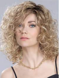 Shoulder Length Glamorous Curls Capless Human Hair Wigs