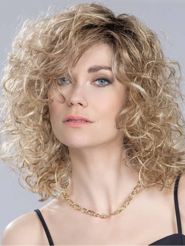 Shoulder Length Glamorous Curls Capless Human Hair Wigs