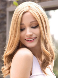 Glamorous 16" Without Bangs Wavy Lace Front Human Hair Wigs