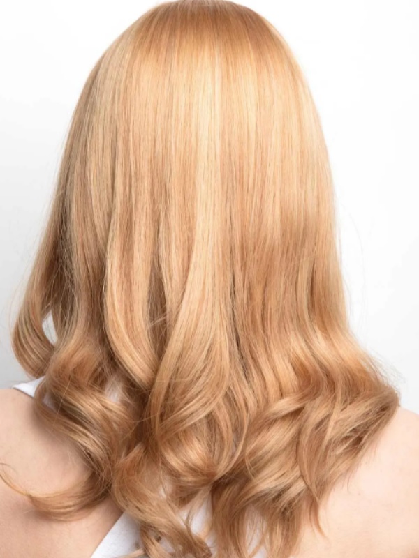 Glamorous 16" Without Bangs Wavy Lace Front Human Hair Wigs