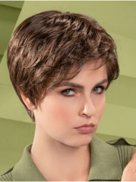 Short 6" Chic Straight Capless Human Hair Wig...