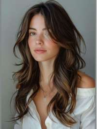 Long Ombre/2 Tone Wavy Layered 16" Capless Wigs