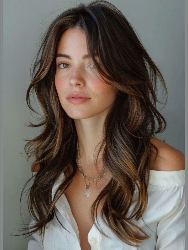 Long Ombre/2 Tone Wavy Layered 16" Capless Wigs