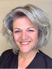 Grey Hair Wigs 10" Remy Human Hair Bobs Capless Wigs