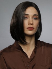 Hand-tied Top Straight 12" Synthetic Bob Wigs