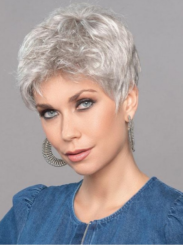 Lace Front Ladies Wigs 4" Boycuts Straight Wig
