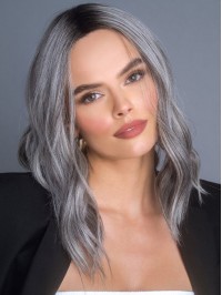 Lace Wig Wavy Grey Synthetic Wigs Online