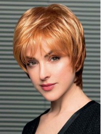 Straight Capless Boycuts Short Synthetic Wigs