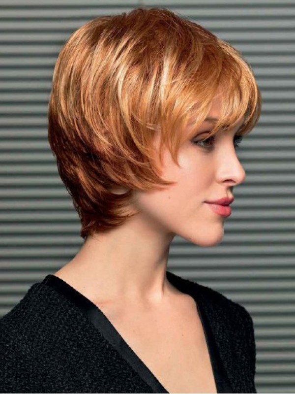 Straight Capless Boycuts Short Synthetic Wigs