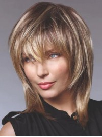 12" Layered Straight Synthetic Capless Wigs