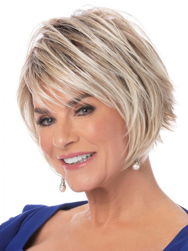 Fashion-forward Layered Capless Synthetic Wigs