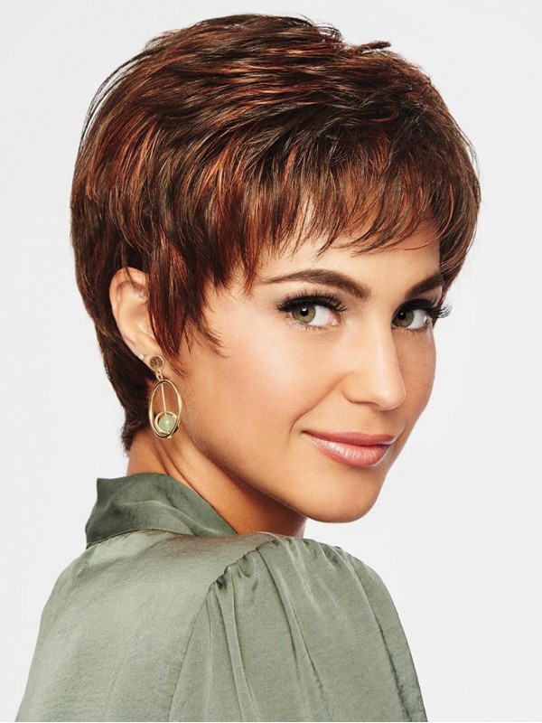 Light Pixie Wavy Capless Synthetic Wigs