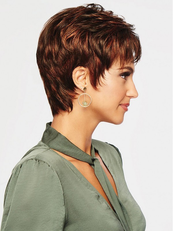 Light Pixie Wavy Capless Synthetic Wigs