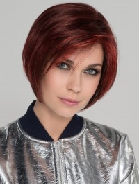 8" Bob Capless With Bangs Best Synthetic Wigs