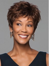 Short Textured Lightweight Wavy Synthetic Capless Wigs