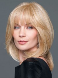 Elegant Shoulder Length Straight Layered Synthetic Wigs