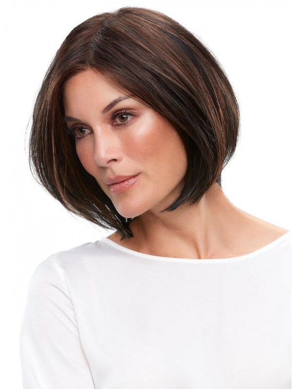 Elegant Chin Length Bob Capless Synthetic Fiber Wigs