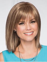 Fashionable Cut Layered 12" Synthetic Capless Wigs With Bangs