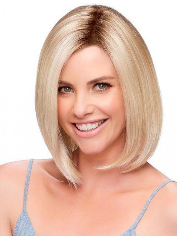 Fashion Chin Length Straight Monofilament Synthetic Bob Wigs