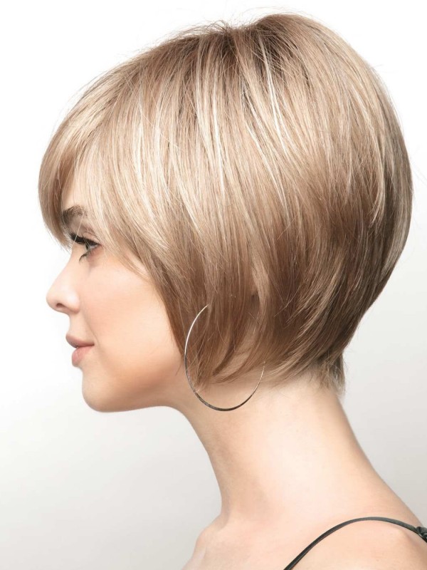 Smooth Layered 8" Bob Synthetic Wigs