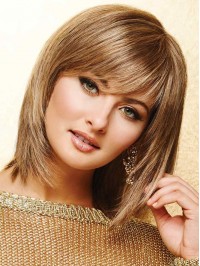 12" Shoulder-length Modern Layered Synthetic Lace Wigs