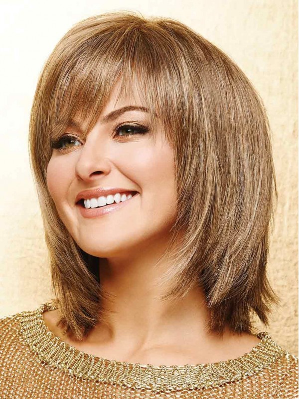 12" Shoulder-length Modern Layered Synthetic Lace Wigs