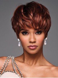 Short Captivating Boycut Synthetic Lace Front Wig