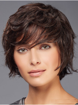 Wigs For Sale Brown Cropped Wavy Boycuts Wigs