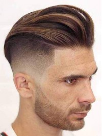 Brown Short Straight Human Hair Men Toupee Mtoup201104