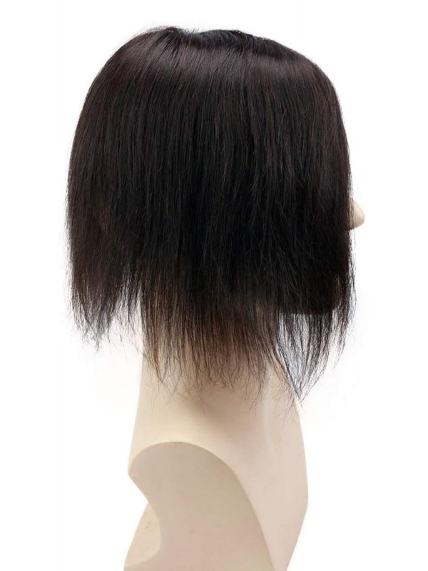 Long Straight Human Hair Men Toupee Mtoup201110