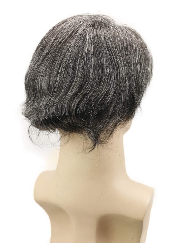 Short Straight Human Hair Men Toupee Mtoup201120